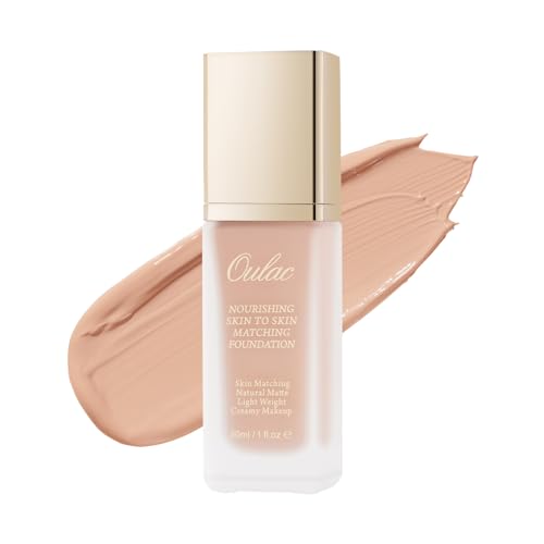 Oulac Foundation for Mature Skin | Medium to High Coverage Matte Makeup | Moisturizing and Nourishing Creamy Foundation, Nude foundation Vegan 30m - Image 4
