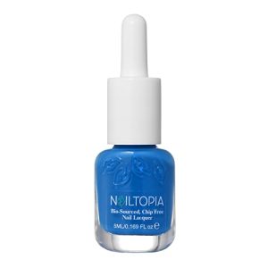 Nailtopia Bio-Sourced Chip Free Nail Lacquer - Vegan And Cruelty Free - Strengthens And Conditions - Delivers Healthy Manicures And Pedicures - Long Lasting - Blueberry Milk - 0.17 Oz Nail Polish