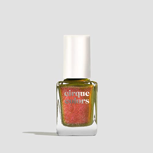 Cirque Colors Groove Thing - Chartreuse Green Color-Shifting Aurora Shimmer Nail Polish - 0.37 Fl Oz (11 mL) - Vegan & Cruelty-Free