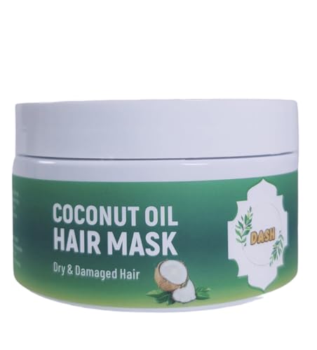Dash Cocunut Hair Damage Remedy + Coconut Miracle Oil Hair Mask, Extra Hydrating & Softening Anti-Frizz Treatment to Help Repair Hair, Paraben-Free, Sulfated- 8.5 OZ