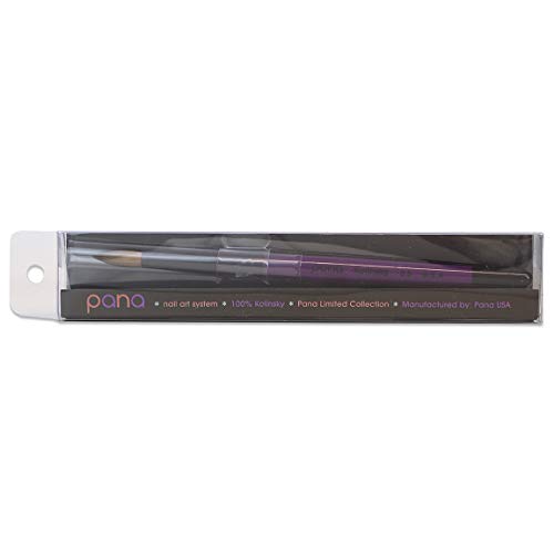Pana Purple Wood Kolinsky Acrylic Nail Brush (Size: 6, 8, 10, 12, 14, 16, 18, 20, & 22) Kolinsky Hair (Size 8) - Image 5