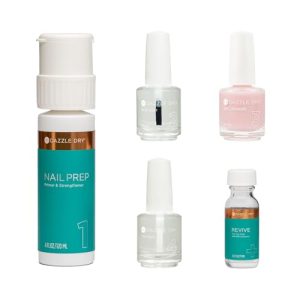 Dazzle Dry Peacefully Me Quick-Dry Nail Kit 4 Essential Products New