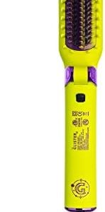 Lime Burst Ionic Hair Straightener Brush for All Hair Types, 13-Level Adjustable Temperature