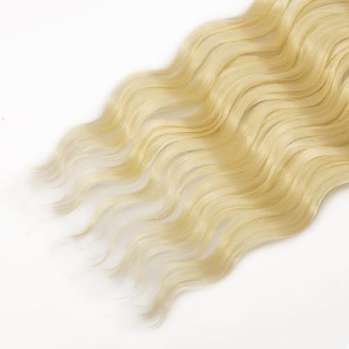 Curly Braiding Hair Ocean Wave Crochet Hair 22Inch Deep Curly Crochet Braids Wet and Wavy Braiding Hair Synthetic Crochet Hair for Black Women Human Hair ? (613#, 22 Inch (Pack of 6)) - Image 9