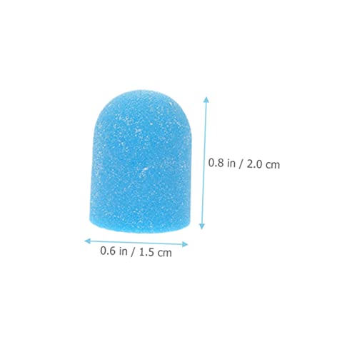 3 Sets Nail Color Sand Cap Nail Drill Accessory Electric Nail Drill Caps Nail Grinding Head Professional Manicure Kit Nail Tools Duster Inner Ring Plastic Glitch Pedicure - Image 6