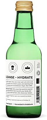 100% Organic Aloe Vera Juice 8.5 fl oz - Supports Immunity & Gut Health - Straight from Farm in Spain - Undiluted - No Added Sugar or Artificial Preservatives - Non-GMO - Recyclable Glass Bottle - Image 6