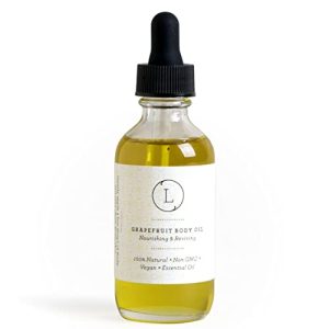 Grapefruit Vegan Bath Oil 2 oz for Luxurious Soft Silky Skin Care