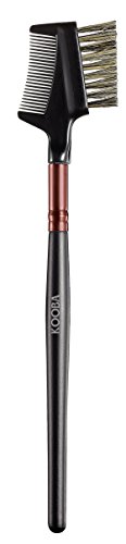 KOOBA Dual-Sided Portable Eyebrow Brush and Eyelash Comb for Effortless Grooming