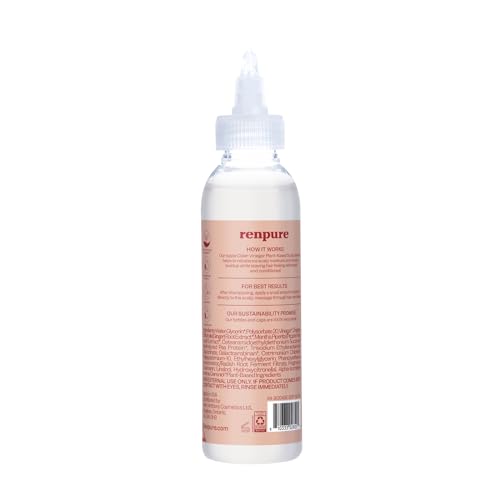 Renpure Apple Cider Vinegar Scalp Serum with Peppermint 4 oz Healthy Hair Treatment - Image 2
