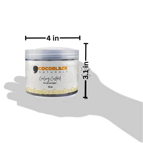 Curling Custard Ghana for Coily Kinky Type 4c Hair, 16 fl oz - Image 5