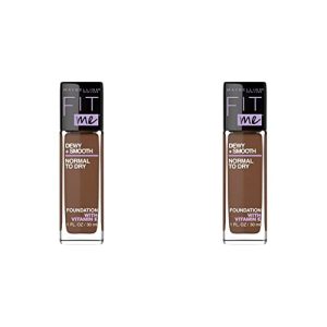 Maybelline Fit Me Dewy + Smooth Foundation Makeup, Java, 1 Count (Pack of 2)
