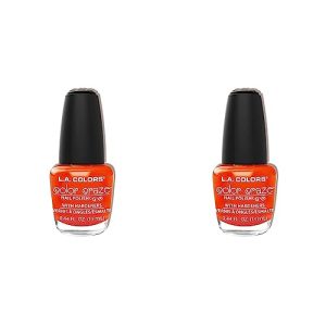 L.A. COLORS Color Craze Nail Polish, Spat (Pack of 2)