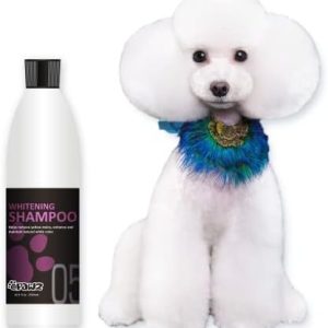OPAWZ Whitening Purple Shampoo for Dog and Cat, 16.9 oz - Safely Remove Yellow Stains, with No Bleach, Peroxide and Sulfate, Professional Groomers Recommended Product