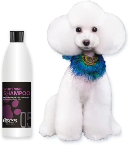 OPAWZ Whitening Purple Shampoo for Dog and Cat, 16.9 oz - Safely Remove Yellow Stains, with No Bleach, Peroxide and Sulfate, Professional Groomers Recommended Product