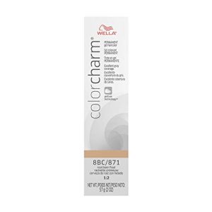 WELLA colorcharm Permanent Gel, Hair Color for Gray Coverage, 8BC Root Beer Float