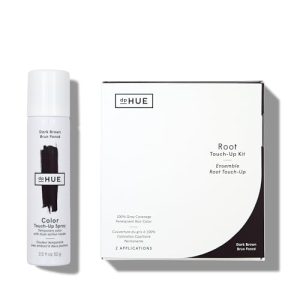 DpHUE Dark Brown Color Touch-Up Spray 2.5 oz and Vegan Root Touch-Up Kit