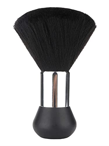 Black Large Barber Brush Neck Duster, Beomeen Soft Hairbrush for Hair Cutting Neck Face Cleaning Hair Sweep Brushes Salon Tool