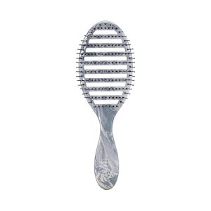 Wet Brush Speed Dry Hair Brush - Silver (Metallic Marble) - Vented Design and Ultra Soft HeatFlex Bristles Are Blow Dry Safe With Ergonomic Handle Manages Tangle and Uncontrollable Hair - Pain-Free