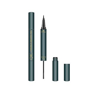 Waterproof 4D Fiber Mascara & Glitter Eyeliner Duo Set for Long-Lasting Wear