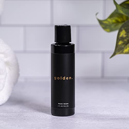 Golden Grooming Co. Men Face Wash with Aloe Vera & Vitamin E - Facial Cleanser for Men - Organic & Nature-Based - Ideal for Sensitive and Oily Skin - Rich Foaming Daily Cleanser - 4 oz. - Image 8