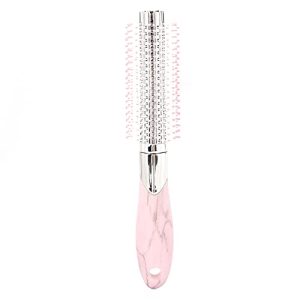 Round Hair Brush,Professional Portable Round Brush for Home, Salon Blowout,Lightweight Round Hair Brush for Precise Styling and Manageable Hair (Pink)