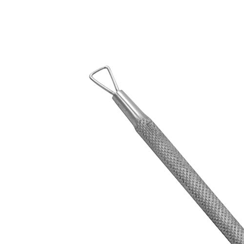 Stainless Triangle Gel Nail Polish Remover Cuticle Peeler Scraper Remover Tool for Fingernails and Toenails - Image 2