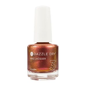 Dazzle Dry Nail Lacquer (Step 3) - Hey, Sexy! - A shade-shifting pink plum with metallic copper shimmer. Full coverage shimmer/metallic. (0.5 fl oz)