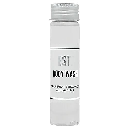 Grapefruit Bergamot Body Wash 1.41oz Biodegradable Bottle for Eco-Friendly Cleansing