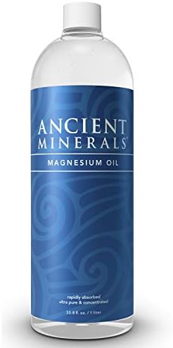 Ancient Minerals Magnesium Oil Refill, 33oz High Concentration Topical Magnesium Chloride