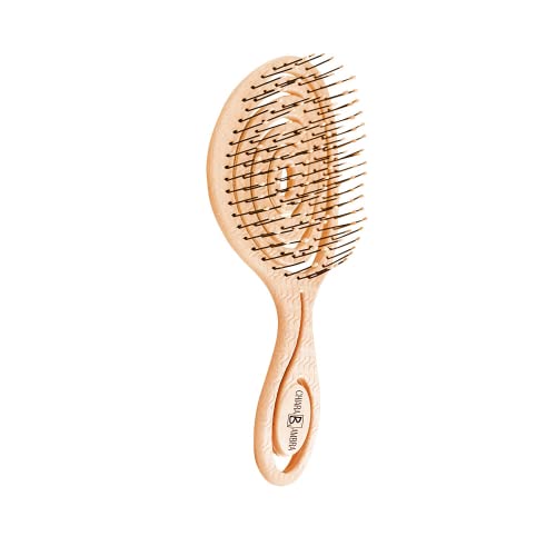 Orange Vegan Organic Detangling Brush for Thick Curly Hair - Image 7