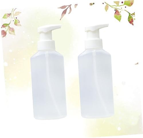 Amosfun 4pc White Portable Foaming Dispenser Set for Shampoo Soap Shower Gel - Image 4