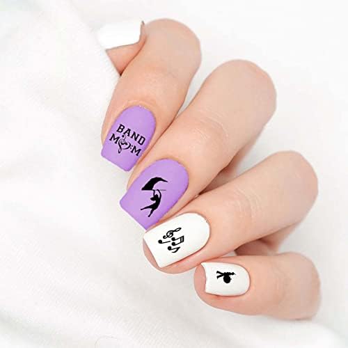 Marching Band Mom Nail Designs Vol I (Clear Vinyl - Cut, Peel, & Stick) - Image 2