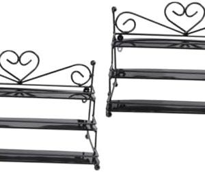 2 Pc Multi-Layer Nail Polish and Jewelry Display Stand for Shelves