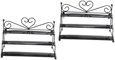 2 Pc Multi-Layer Nail Polish and Jewelry Display Stand for Shelves