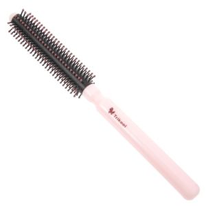 Travel Size Short Hair Styling Brush for Blow Drying and Curling Salon Finish