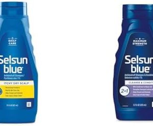 Selsun Blue Itchy Dry Scalp Anti-Dandruff Shampoo 21 Oz & 2-in-1 Anti-Dandruff Shampoo & Conditioner 11 Oz Bundle