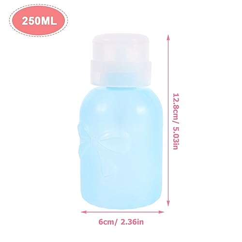 Beaupretty 4pcs Pink Nail Polish Alcohol Nail Oil Pump Dispenser Nail Polish Remover Makeup Remover Container Manicure Tools Resurrection Water Squeeze Bottle With Lock Travel Liquid Pump - Image 5