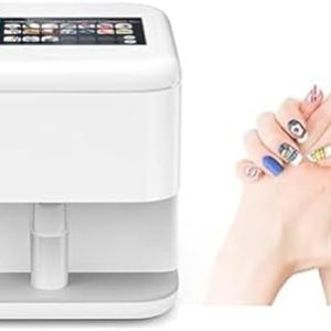 Nail Varnishing Machine Portable Digital Nail Art Printer Kit Gel Nail Polish Lamp 1500+ Images