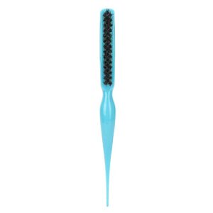 Hair Styling Brush Ergonomic Nylon Curved Handle Mouse Tail Hair Salon Portable Safe Styling Brush for Updo
