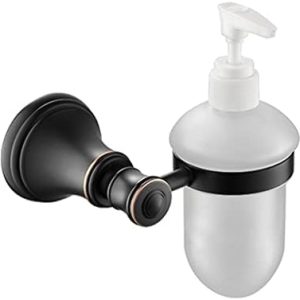 Oil Rubbed Bronze 5-Piece Bathroom Hardware Set with Towel Ring, Coat Hook, and Accessories