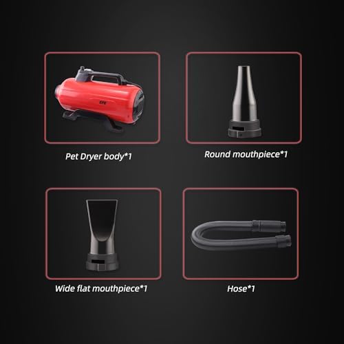 3000W Dual Motor Pet Dryer with 2 Nozzles for Fast Grooming - Image 3