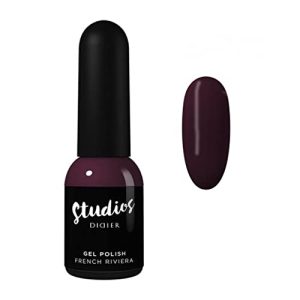 DIDIER LAB - Studios Gel Polish French Riviera - Professional Manicure Pedicure Products - Rich Pigment for Complete Nail Coverage - Flawless Shine - Suitable for Beginners - UV Lamp - Gift for Women