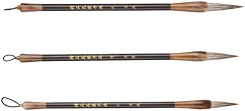 COHEALI 3 Piece Set Horse Hair Wooden Calligraphy Brushes for Beginner Painting - Image 4
