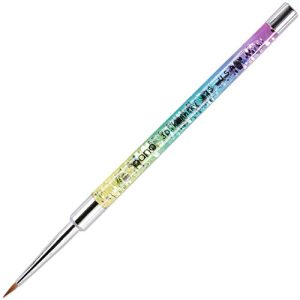 PANA 3D Kolinsky Nail Brushes with Glitter Handle