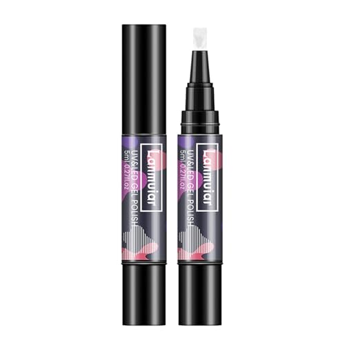 27 Colors Bright Gel Manicure Pen, Soak Nail Polish Pen, Nail Art Salon Nail Coated Supplies Easy to Color Long Lasting, No Need Base & Top Coat, 1pc Nail Polish Pen - Image 3