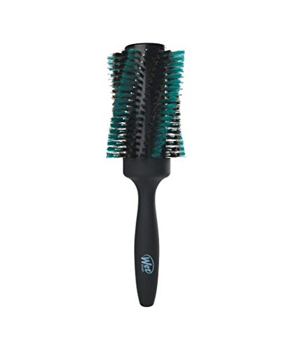 Wet Brush Smooth & Shine Round Brush - For Thick to Coarse Hair - A Perfect Blow Out with Less Pain, Effort and Breakage - Spiral Bristle Design Creates Smoother Styles, Black