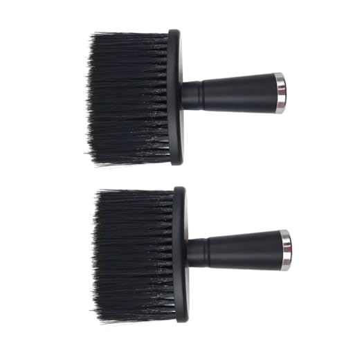 DOITOOL 2pcs Hairdressing Neck Brush Cleaning Dusting Brush Neck Duster Brush Neck Cleaning Tool Brush for Hair Cutting Face Hairbrush Hairdressing Brush Nylon Modeling Hair Removal Brush