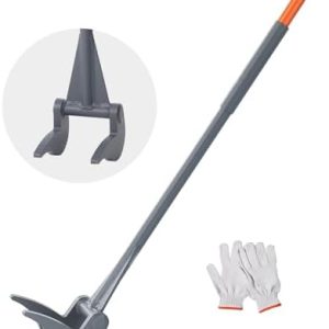 VEVOR Demolition Bar, 60'' Carbon Steel Handle Wrecking Pry Bar, 2000 lbs Weight Capacity, Heavy Duty Deck Board Removal Tool, Multipurpose Demo Tools for Flooring, Framing, Roofing, Trim, Drywall