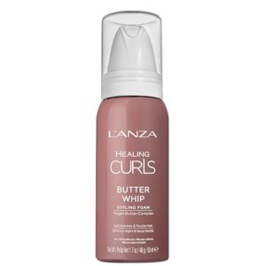 L'ANZA Healing Curls Butter Whip Styling Foam, Hair Styling Mousse for Curly Hair, Wavy Hair & Afro Hair, Lightweight Control, Cruelty Free & Vegan Hair Styling Products & Hair Care