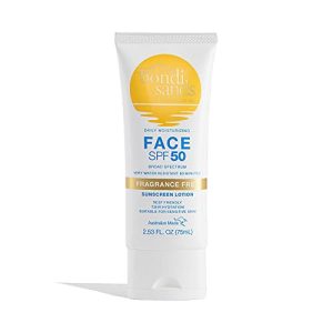 Bondi Sands Fragrance-Free SPF 50 Face Sunscreen Lightweight Formula 2.53 Oz